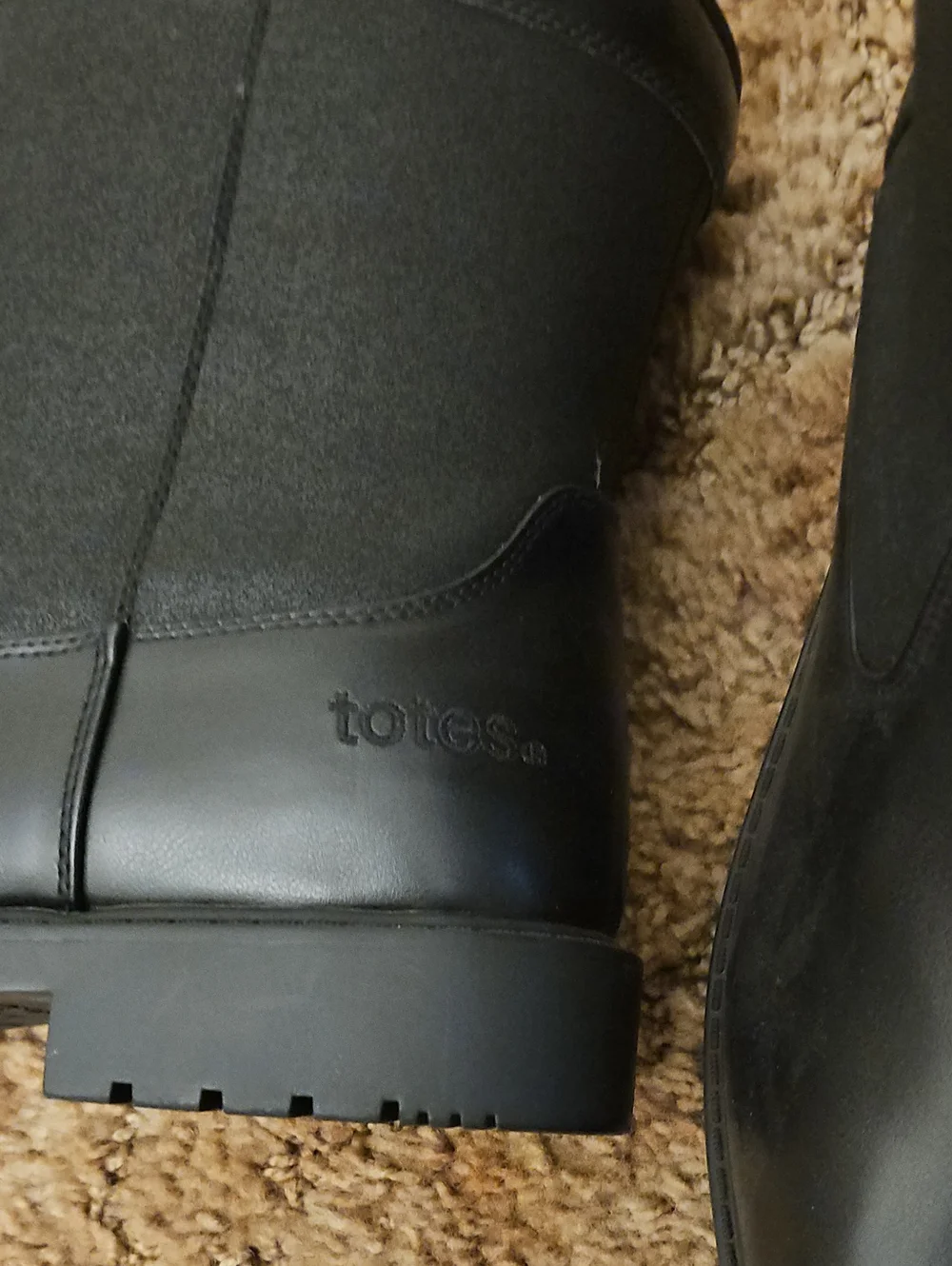 totes Men’s Black Waterproof Rain & Snow Boots